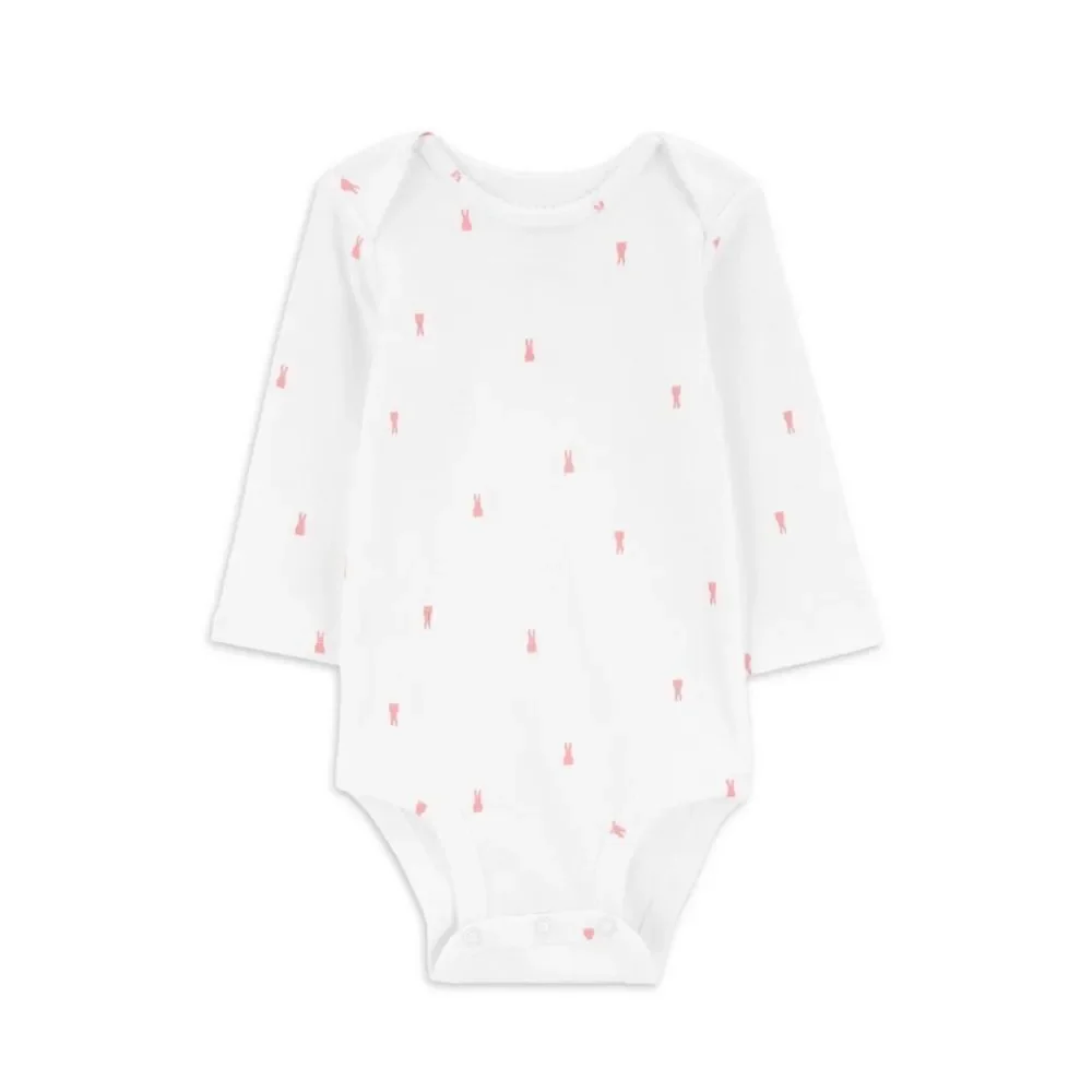 Carter's Child of Mine Baby Girl Easter Bunny Dress Overall Set, 2-Piece